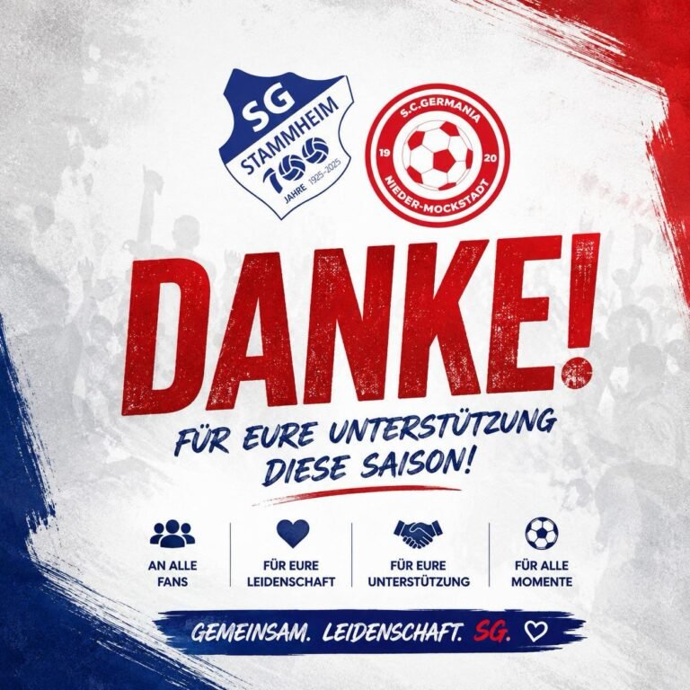 Danke für eure Unterstützung in dieser Saison
